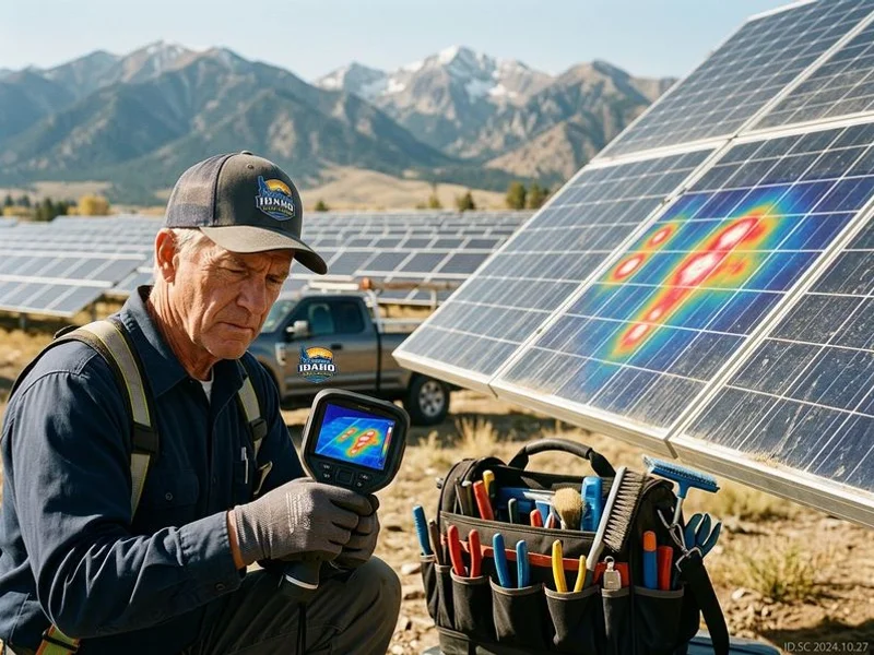 Before Solar Panel Inspection