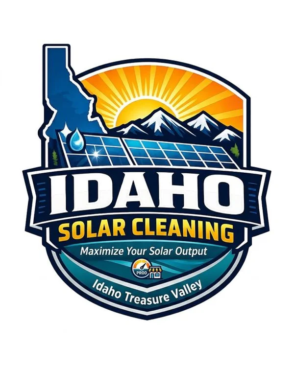 After: professionally cleaned commercial solar array restored to full production in Meridian