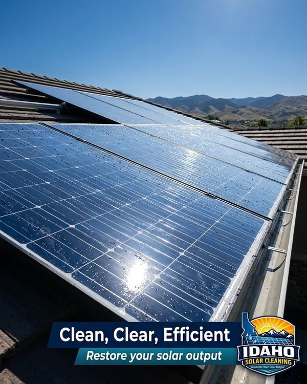 After Residential Solar Panel Cleaning